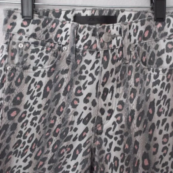 NWT - Joe's The Charlie High Rise Skinny Ankle Animal Print Jeans  Size 23 - Picture 8 of 14